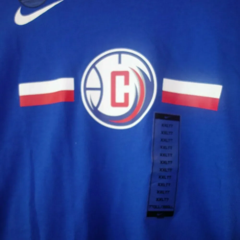 Nike NBA T- Shirt Men's XXL Tall G League Clippers Blue Short Sleeve Dri-FIT NEW